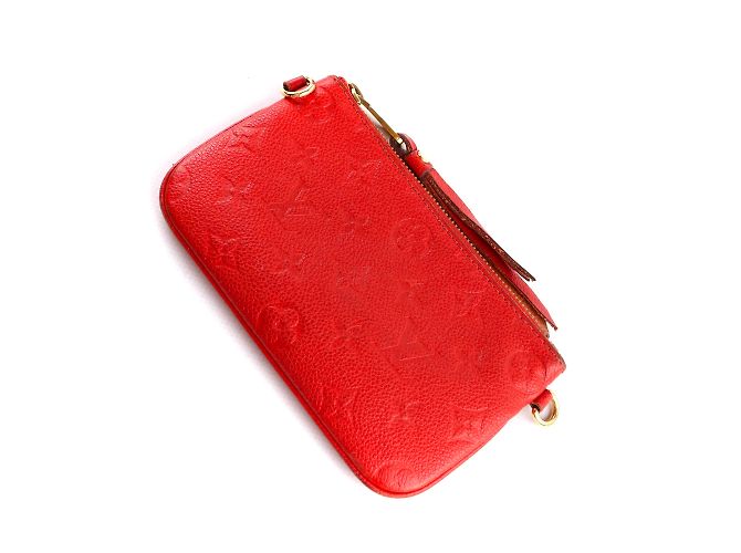 LOUIS VUITTON - Citadine tote bag in embossed red grained leather - view 9