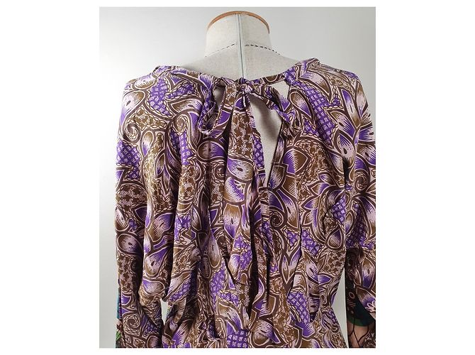 Marni For H&M Seidenbluse Mehrfarbig Mehrfarben - Ansicht 4