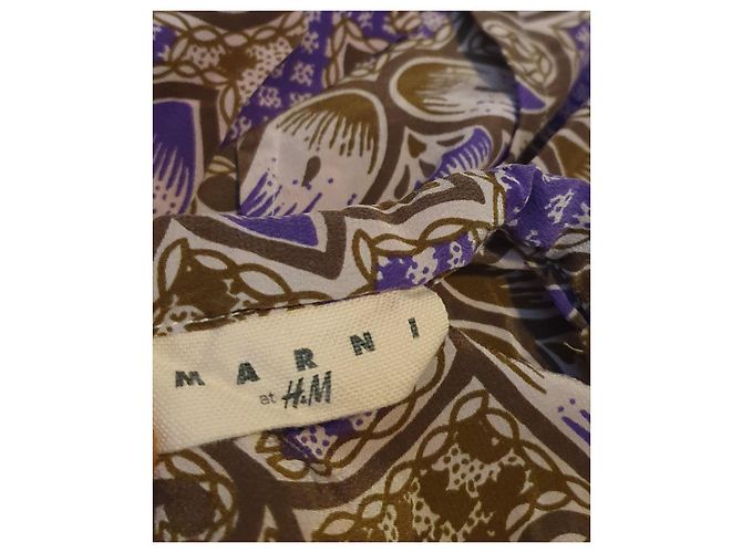 Marni For H&M Seidenbluse Mehrfarbig Mehrfarben - Ansicht 5