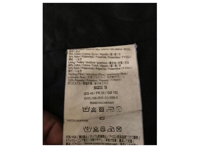 Parka Guess Negra de Algodón y Nylon Negro - vista 10