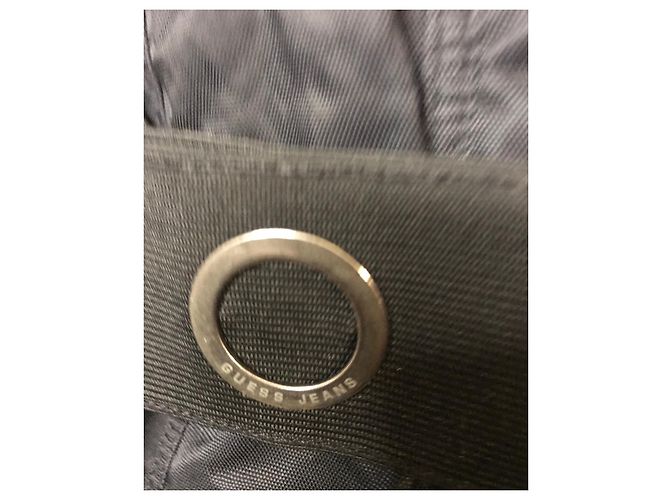Parka Guess Negra de Algodón y Nylon Negro - vista 5