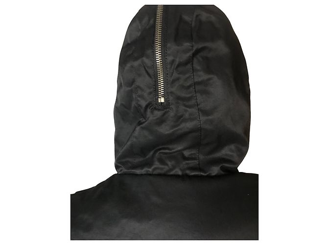 Parka Guess Negra de Algodón y Nylon Negro - vista 7