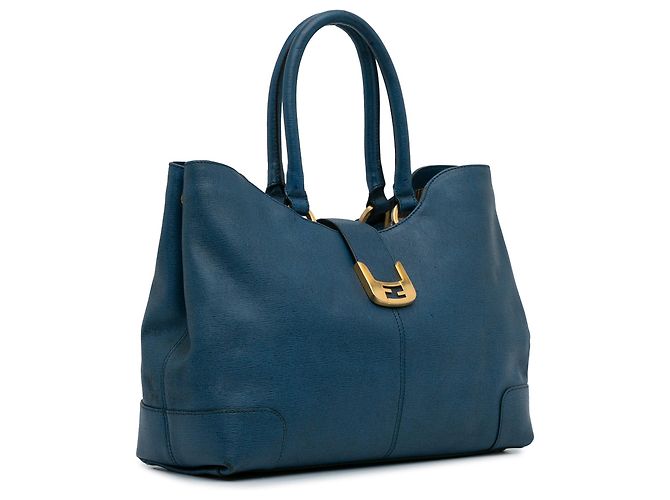 Fendi Blue Chameleon Shopper Tote - view 2