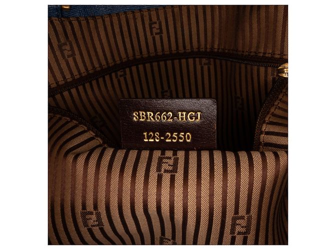 Fendi Blue Chameleon Shopper Tote - view 9