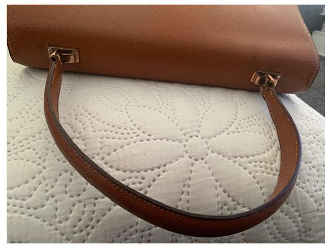 Borsa Hermès Camel in pecarì e agnello Cammello - vista 10