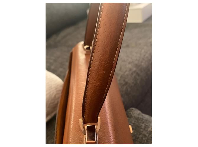 Borsa Hermès Camel in pecarì e agnello Cammello - vista 11