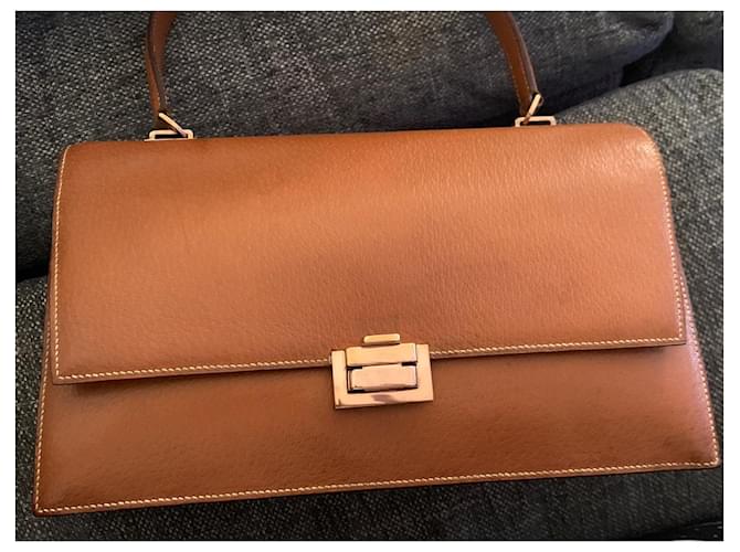 Borsa Hermès Camel in pecarì e agnello Cammello - vista 2