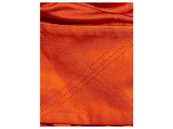 Diane Von Furstenberg DvF Vintage Giri einschultriges Kleid Orange - Ansicht 6