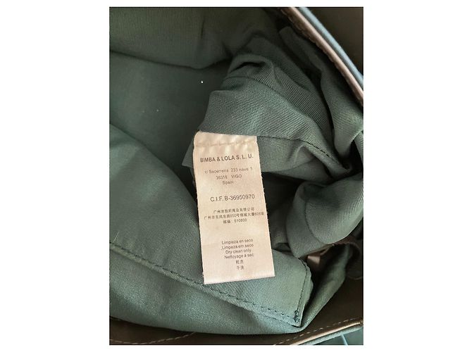 Borsa a spalla grande Bimba & Lola Grigia e Verde Grigio - vista 6