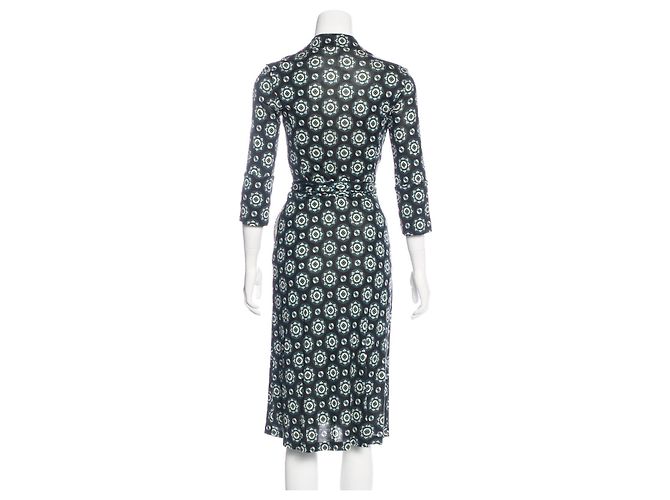 Diane Von Furstenberg DvF Rev Duenne silk wrap dress - vintage Multiple colors - view 2