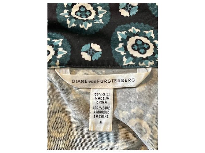 Diane Von Furstenberg DvF Rev Duenne silk wrap dress - vintage Multiple colors - view 4