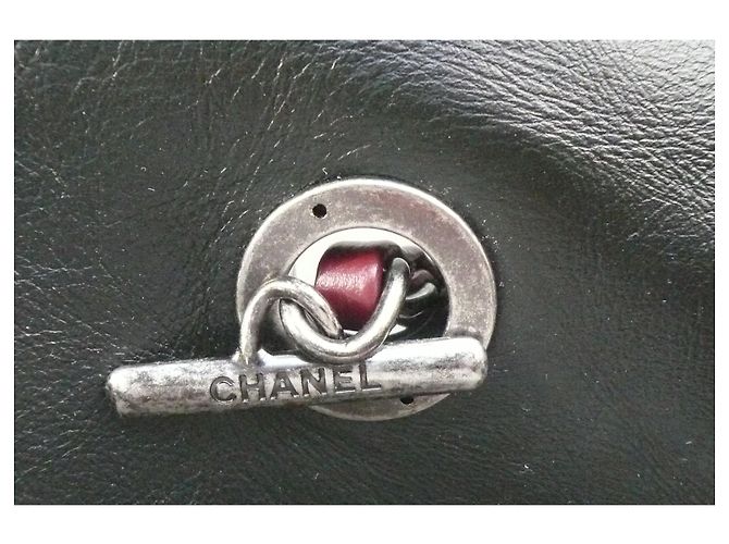 CHANEL Airlines - Bolsa com aba com alça superior em couro de bezerro envelhecido e acolchoado - Grande NOVO Multicor - vista 13
