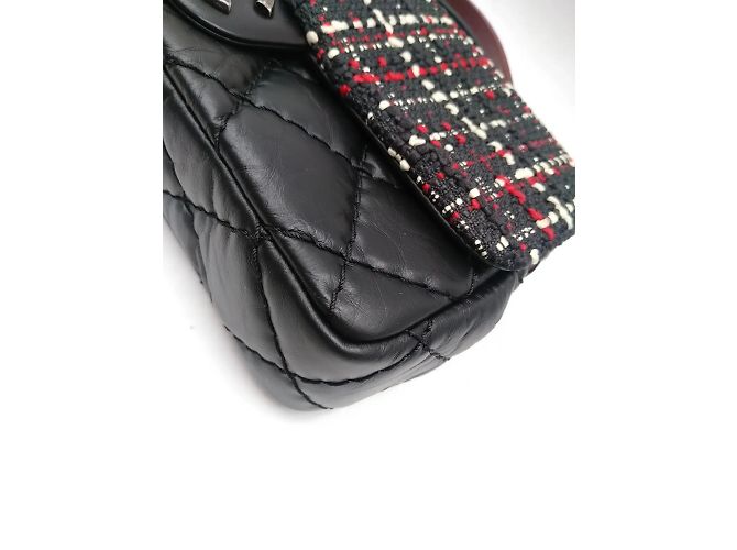 CHANEL Airlines - Bolsa com aba com alça superior em couro de bezerro envelhecido e acolchoado - Grande NOVO Multicor - vista 4