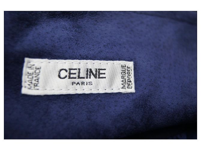 Falda Céline de ante azul - vista 5