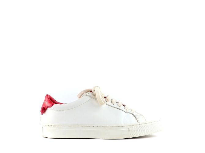 GIVENCHY - Sneakers Urban Street in pelle bianca e rossa (T36) Bianco - vista 3
