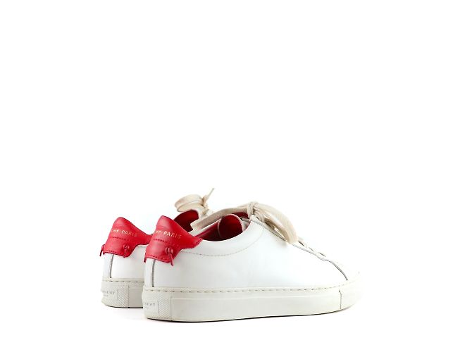 GIVENCHY - Sneakers Urban Street in pelle bianca e rossa (T36) Bianco - vista 4