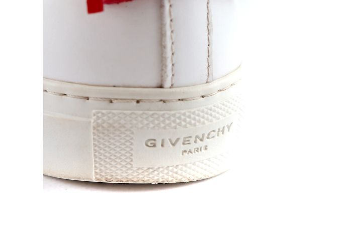 GIVENCHY - Sneakers Urban Street in pelle bianca e rossa (T36) Bianco - vista 7