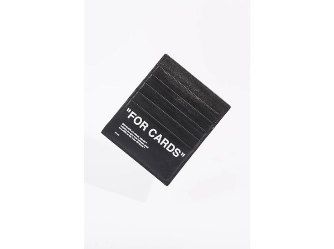 Off White Off-White-Kartenetui aus schwarzem Leder, Einheitsgröße - Ansicht 8
