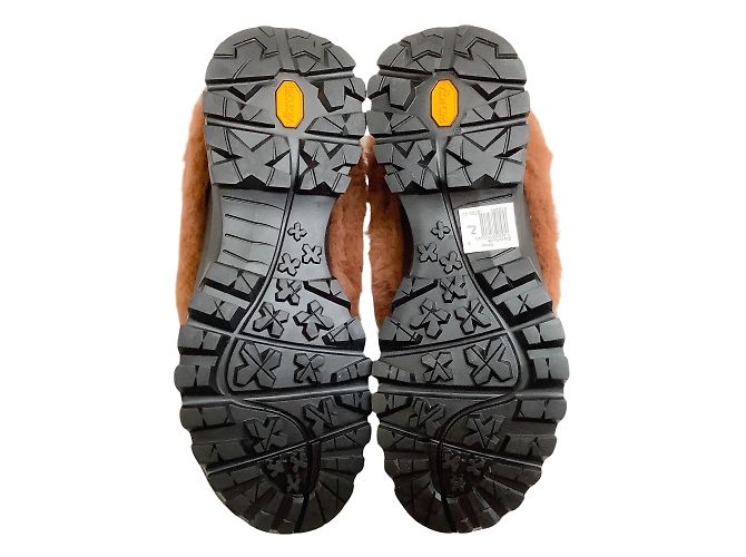 Stella Mc Cartney Zoccoli Traccia Traforati In Pelliccia Sintetica Marrone Stella McCartney - vista 8