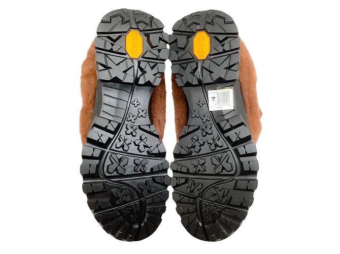 Stella Mc Cartney Zoccoli Traccia Traforati In Pelliccia Sintetica Marrone Stella McCartney - vista 9