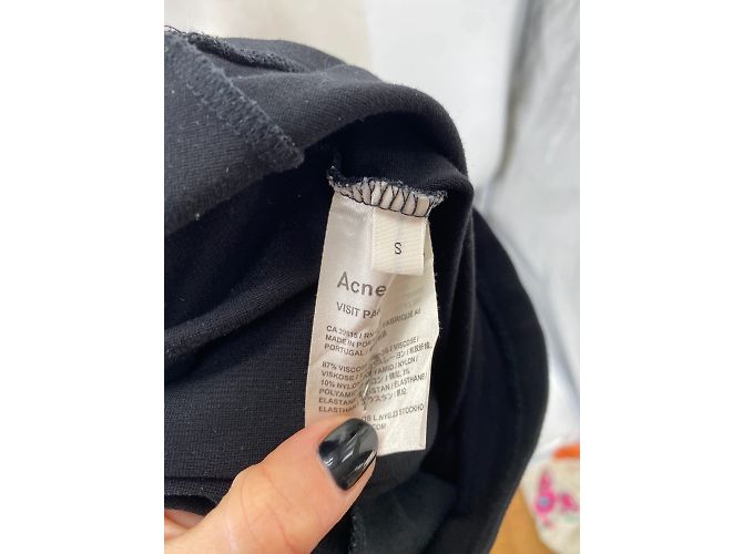 Acne Studios Kleid T.International S Viskose Schwarz - Ansicht 6