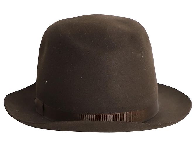 Hermès Cappello Fedora Hermes in feltro di castoro marrone - vista 2
