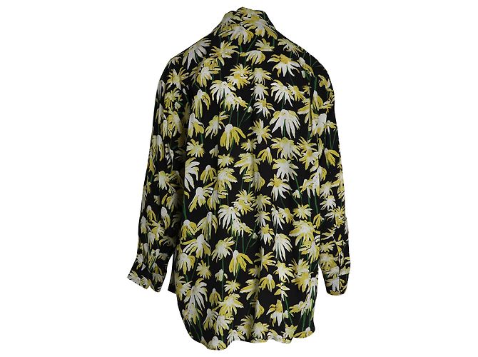 Camisa Loewe con estampado de margaritas en viscosa con estampado floral Impresión de pitón - vista 3