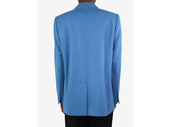 Indress Blazer blu monopetto in lana - taglia UK 8 - vista 3