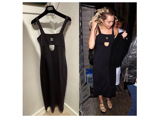Chanel Vestidos Negro Blanco - vista 6