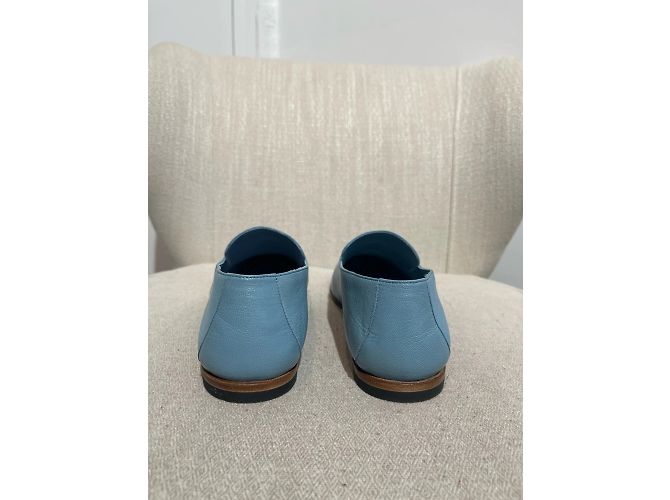 Hermès HERMES Pantoletten & Clogs T.EU 40 Leder Blau - Ansicht 4