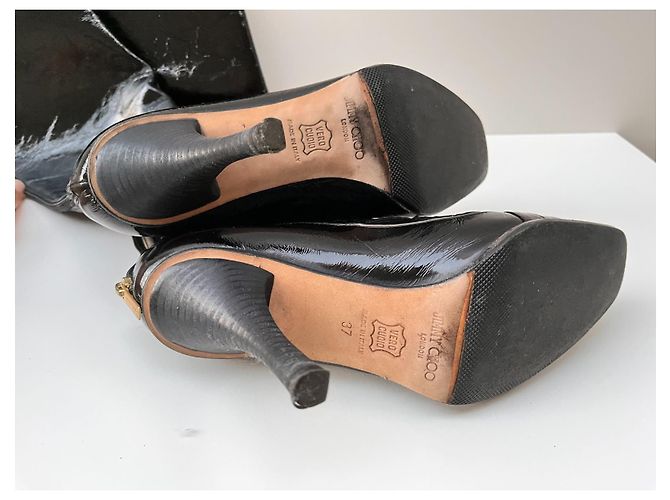 Botas Jimmy Choo de charol negro - vista 11