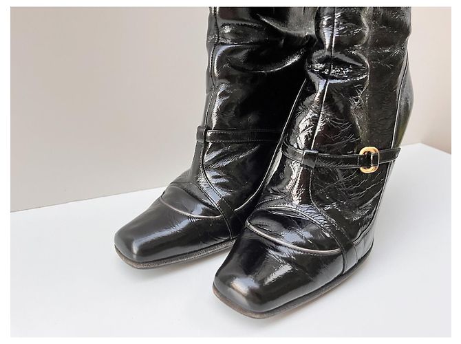 Botas Jimmy Choo de charol negro - vista 6