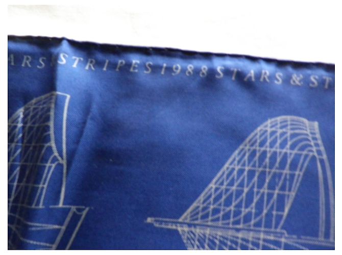 Louis Vuitton Seidenschal Winners Blau - Ansicht 2
