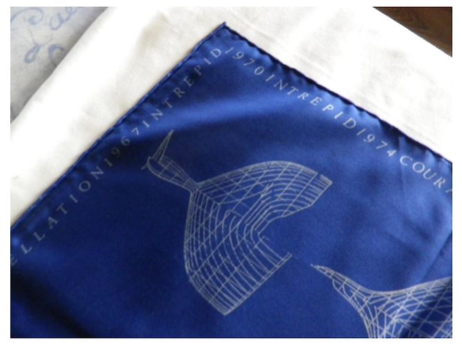 Louis Vuitton Seidenschal Winners Blau - Ansicht 4