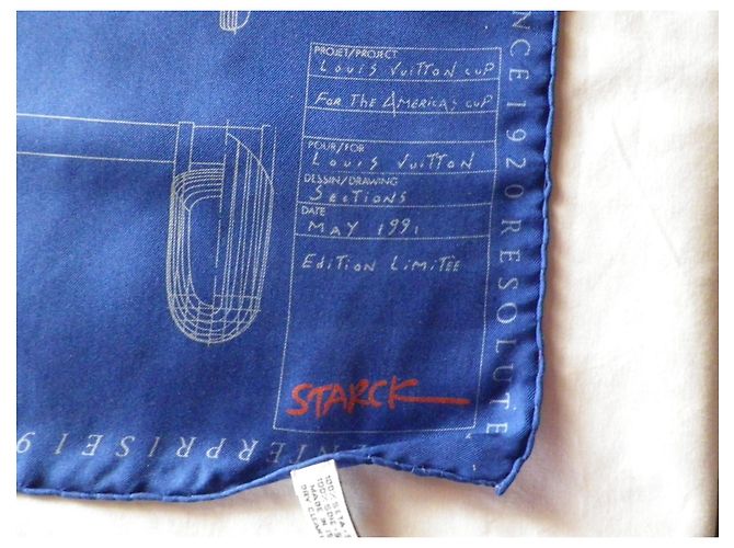 Louis Vuitton Seidenschal Winners Blau - Ansicht 5