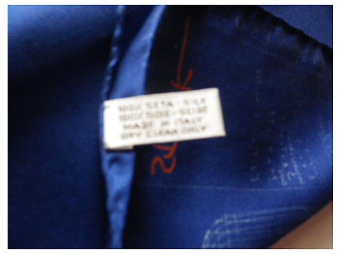 Louis Vuitton Seidenschal Winners Blau - Ansicht 9