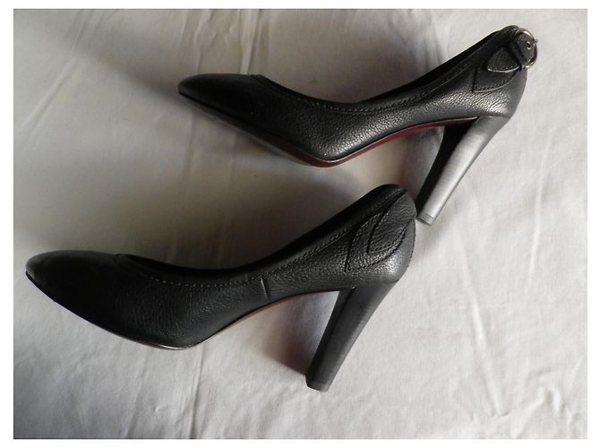 Kenzo Horsefly Pumps aus schwarzem Leder 10 cm - Ansicht 3