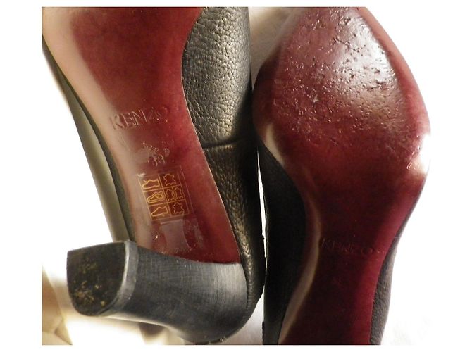 Kenzo Horsefly Pumps aus schwarzem Leder 10 cm - Ansicht 7
