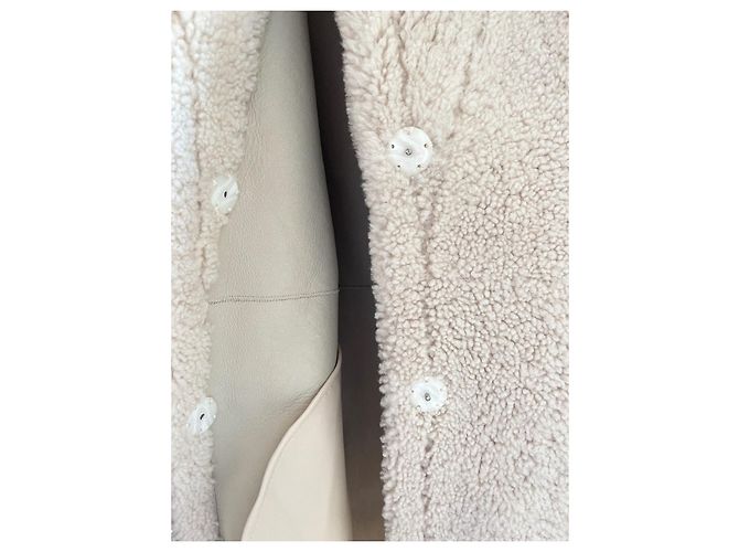 Giubbotto MUUBAA Polly Shearling con colletto oversize Crudo - vista 5