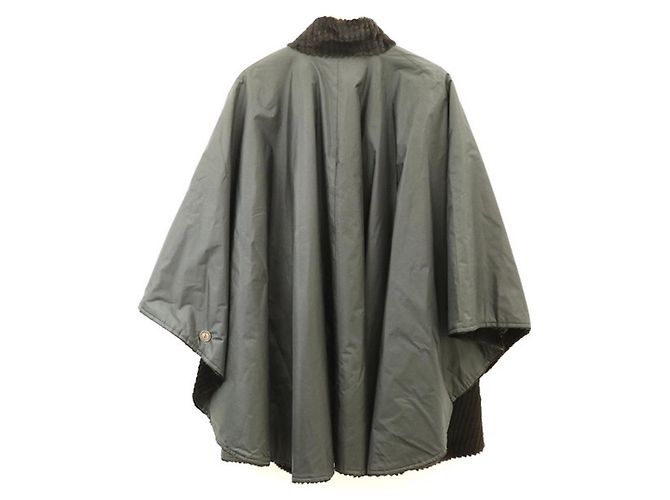 Fendissime Wende-Cape-Poncho Schwarz Grau - Ansicht 2