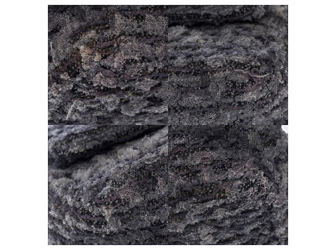 Mademoiselle Borsa Chanel 2.55 in tweed grigio - 101378 - vista 11