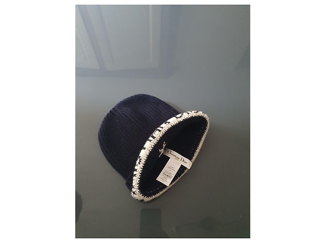 Berretto Christian Dior Blu navy - vista 2