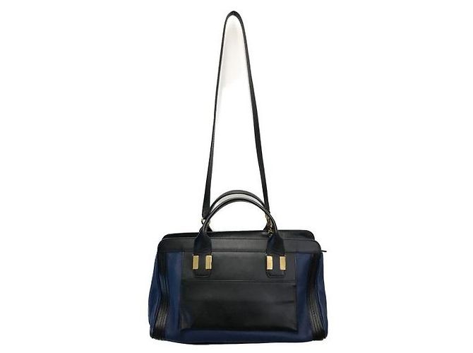 Chloé ***Chloe  2Way zweifarbige Tasche Schwarz Blau - Ansicht 2