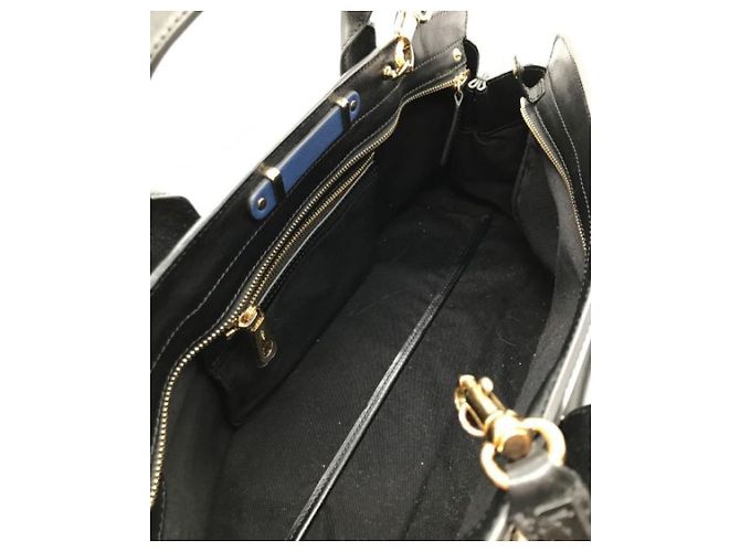Chloé ***Chloe  2Way zweifarbige Tasche Schwarz Blau - Ansicht 4