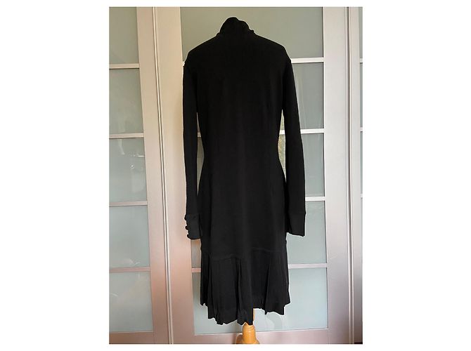Vintage Chanel-Wollkleid Schwarz - Ansicht 5