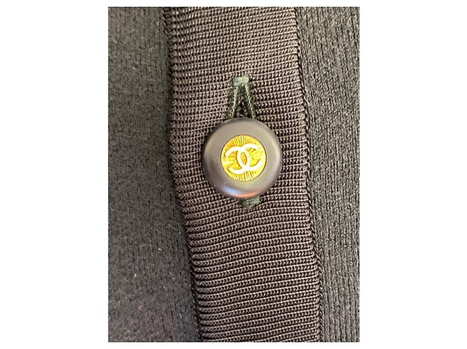 Vintage Chanel-Wollkleid Schwarz - Ansicht 6