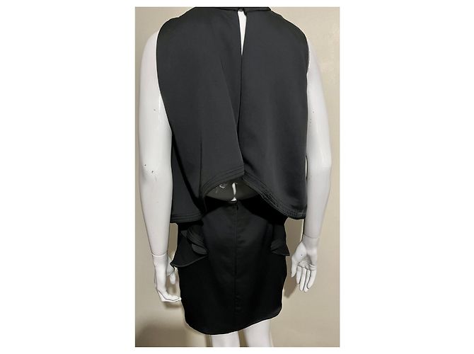 Self portrait Stunning Self-Portrait cape dress Black - view 3