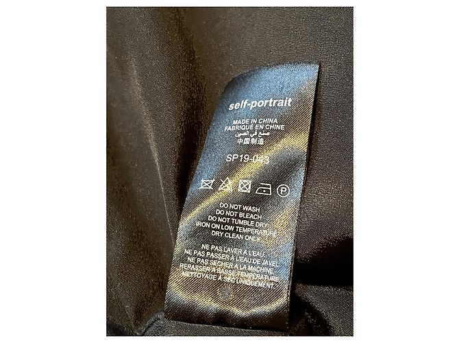 Self portrait Stunning Self-Portrait cape dress Black - view 4