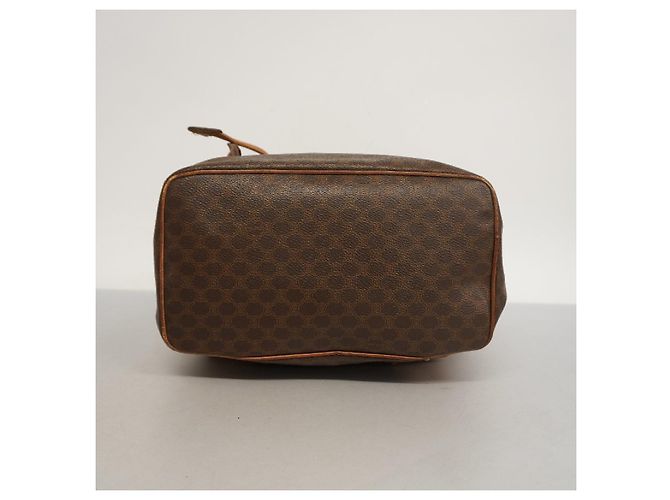 Zaino Céline Macadam Marrone PVC Oro - vista 3