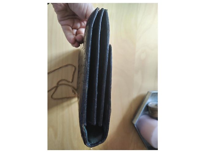 Borsa a mano Hermès in pelle di coccodrillo nera Nero - vista 10